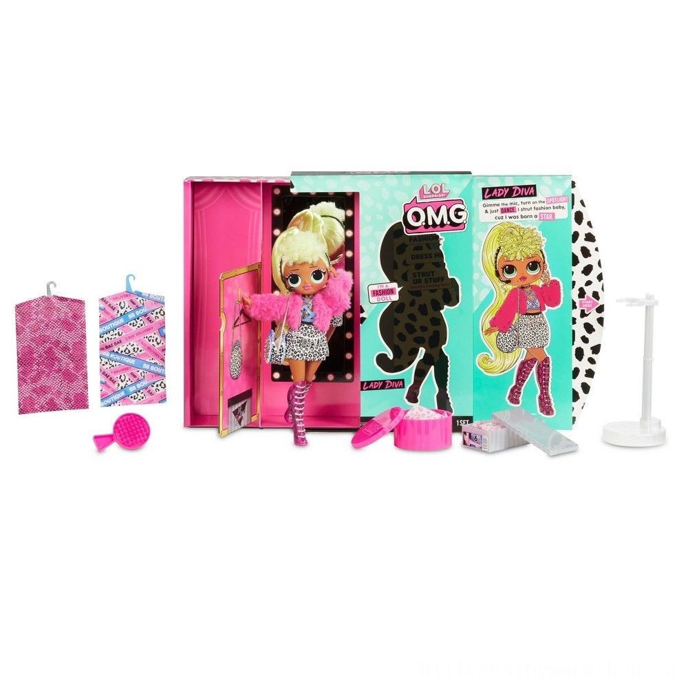 Everything Must Go - L.O.L Surprise! O.M.G. Woman Queen Style Doll along with twenty Surprises - Steal-A-Thon:£21
