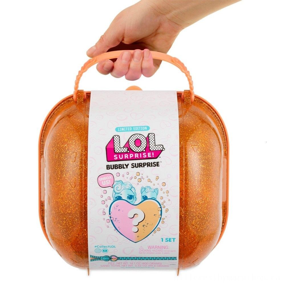 L.O.L Surprise! Bubbly Surprise along with Exclusive Toy and Pet Dog - Orange