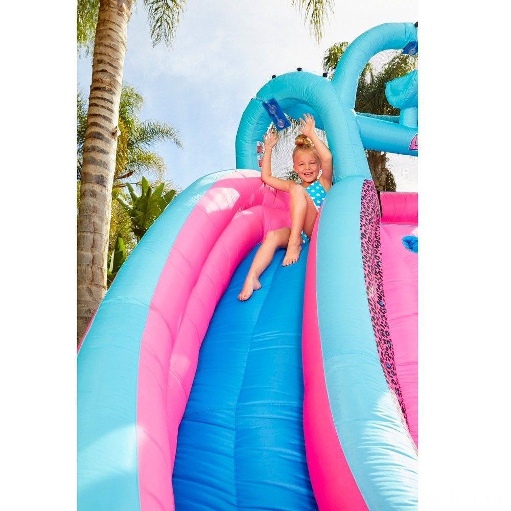 No Returns, No Exchanges - L.O.L Surprise! Inflatable River Nationality Water Slide with Blower, Children Unisex - Black Friday Frenzy:£87