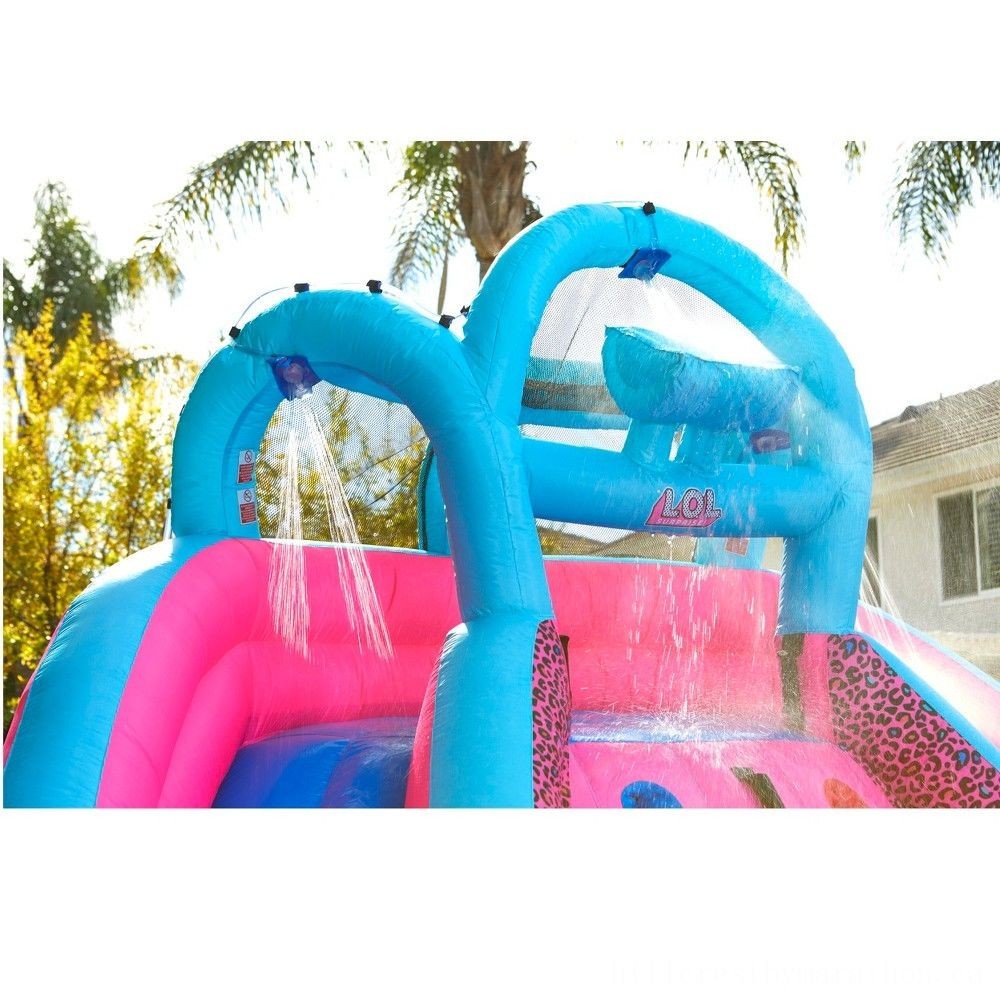 Can't Beat Our - L.O.L Surprise! Inflatable Waterway Ethnicity Water Slide along with Blower, Kids Unisex - One-Day:£94