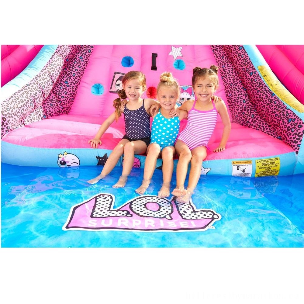 L.O.L Surprise! Inflatable River Race Water Slide along with Blower, Kids Unisex