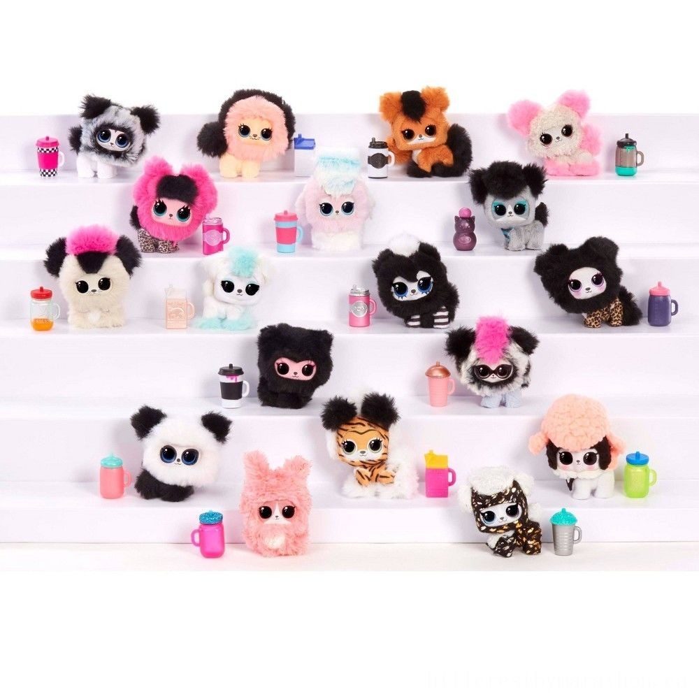L.O.L Surprise! Fluffy Animals Winter Season Nightclub Collection with Easily Removable Fur