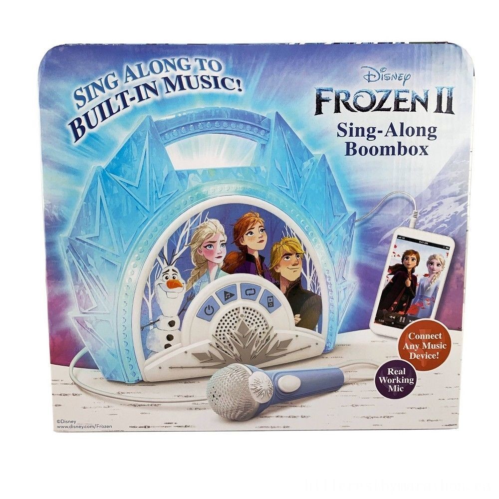 Fire Sale - Disney Frozen 2 Sing-Along Boombox - New Year's Savings Spectacular:£17[ala5150co]
