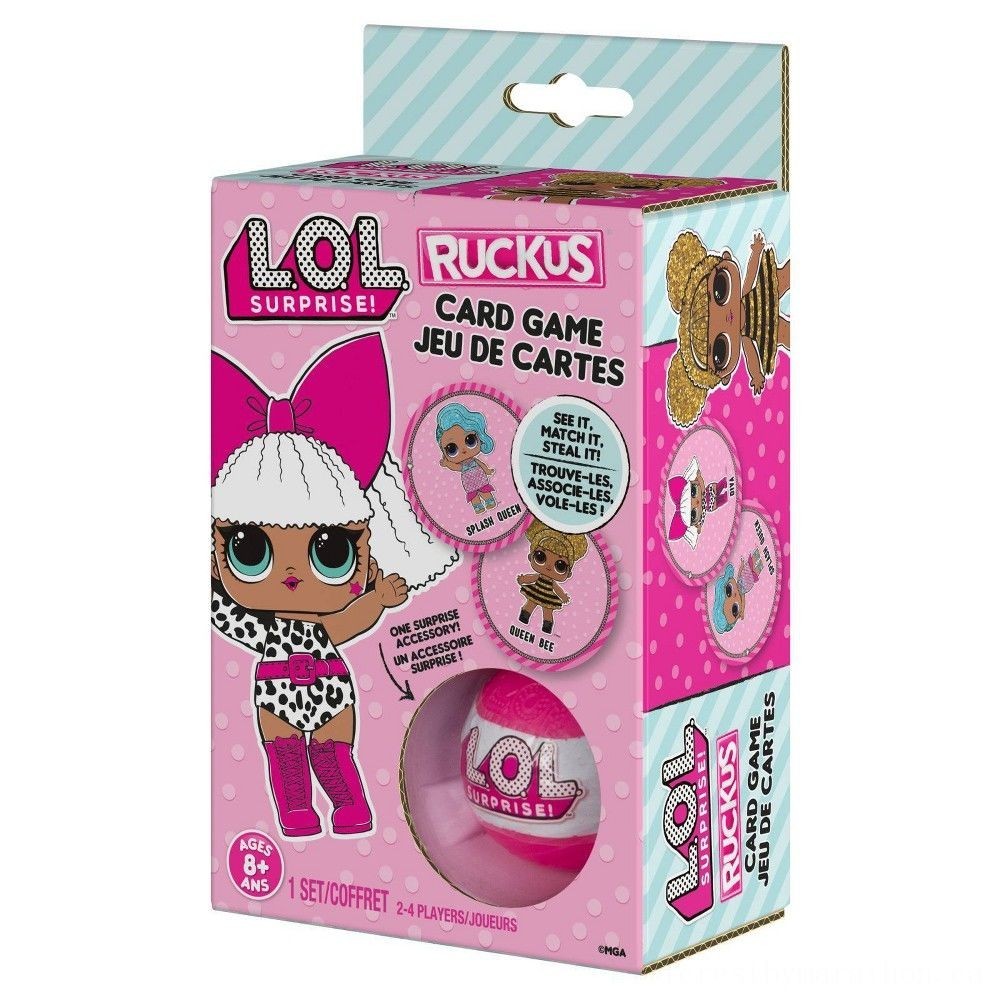 L.O.L Surprise! Rumble Card Game along with Extra, Kids Unisex