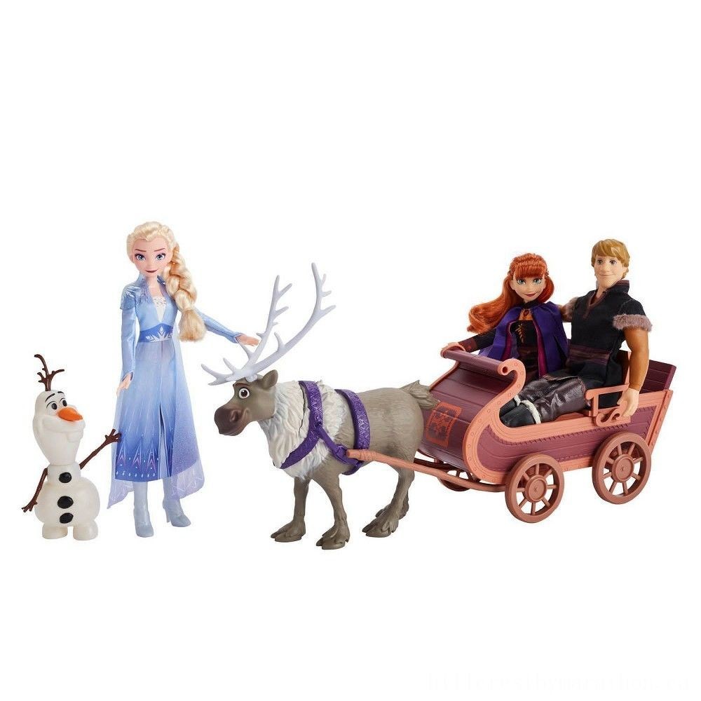 Disney Frozen 2 Sledding Adventures Toy Load
