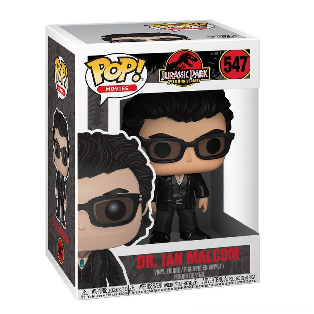 Funko stand out! Flicks: Jurassic Park 25th Wedding Anniversary - Dr. Ian Malcolm - Minifigure