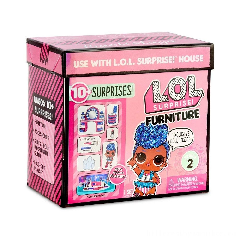 L.O.L Surprise! Furniture Backstage with Independent Queen && 10 + Unpleasant surprises