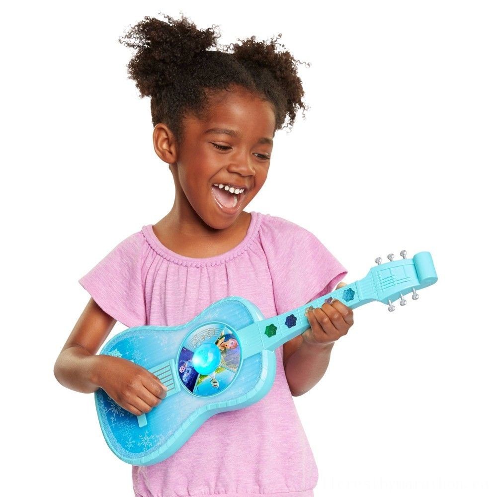 Disney Frozen Magic Touch Guitar with Illuminations as well as Seems