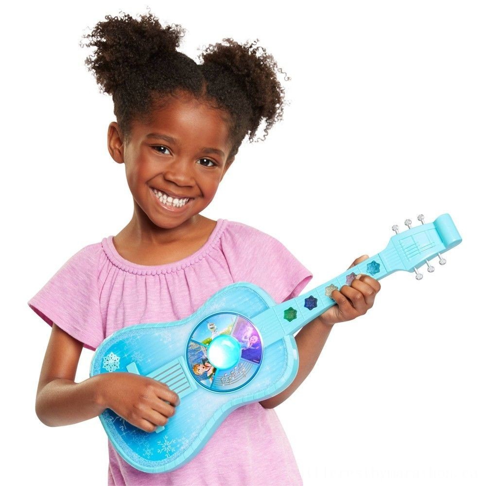 Mother's Day Sale - Disney Frozen Magic Touch Guitar with Lightings and Sounds - Half-Price Hootenanny:£19