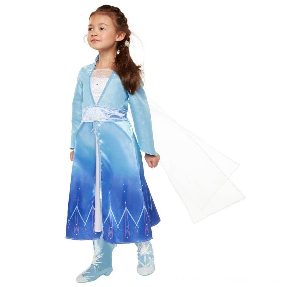 Disney Frozen 2 Elsa Trip Gown, Dimension: Small, MultiColored