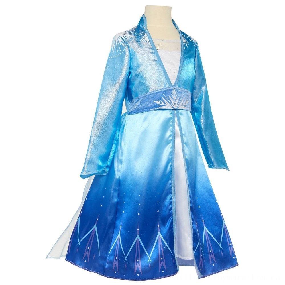 Disney Frozen 2 Elsa Travel Gown, Dimension: Little, MultiColored