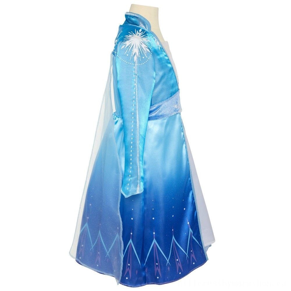 Disney Frozen 2 Elsa Traveling Gown, Size: Small, MultiColored