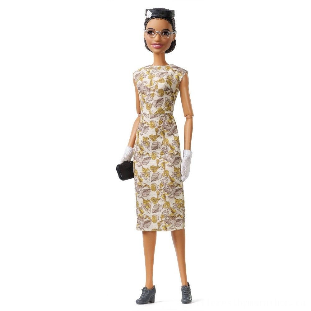 February Love Sale - Barbie Trademark Inspiring Women Series Rosa Parks Collection Agency Doll - Unbelievable:£22