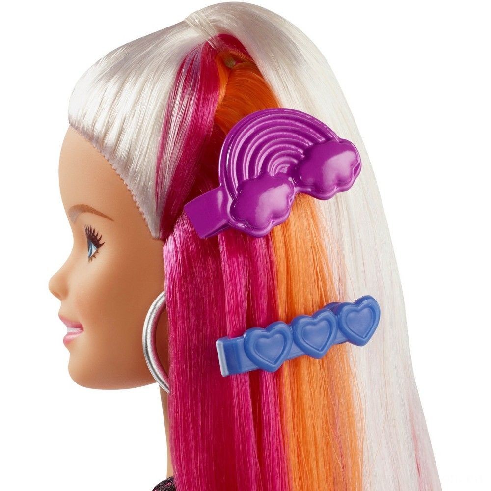 60% Off - Barbie Rainbow Shimmer Hair Barbie Toy - Valentine's Day Value-Packed Variety Show:£13