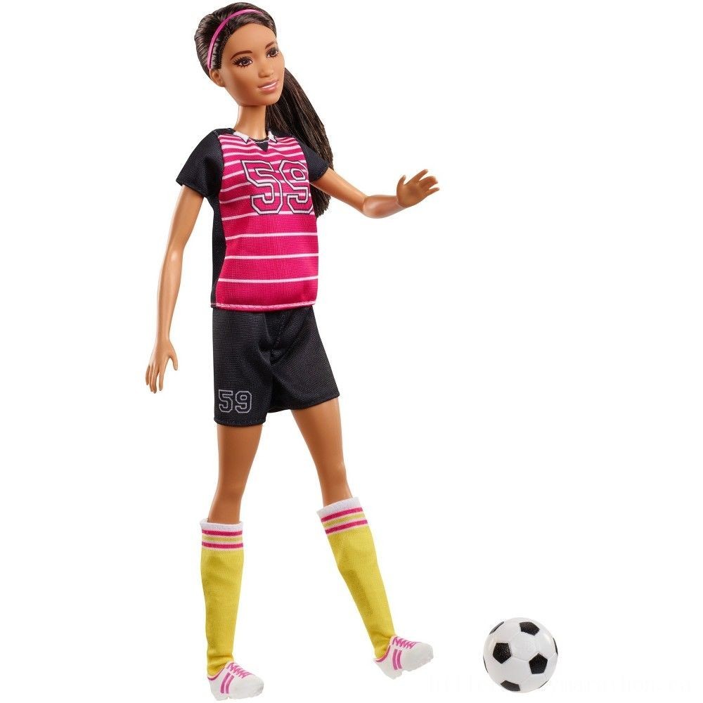 Cyber Week Sale - Barbie Careers 60th Anniversary Sportsmen Dolly - Extraordinaire:£6[jca5210ba]