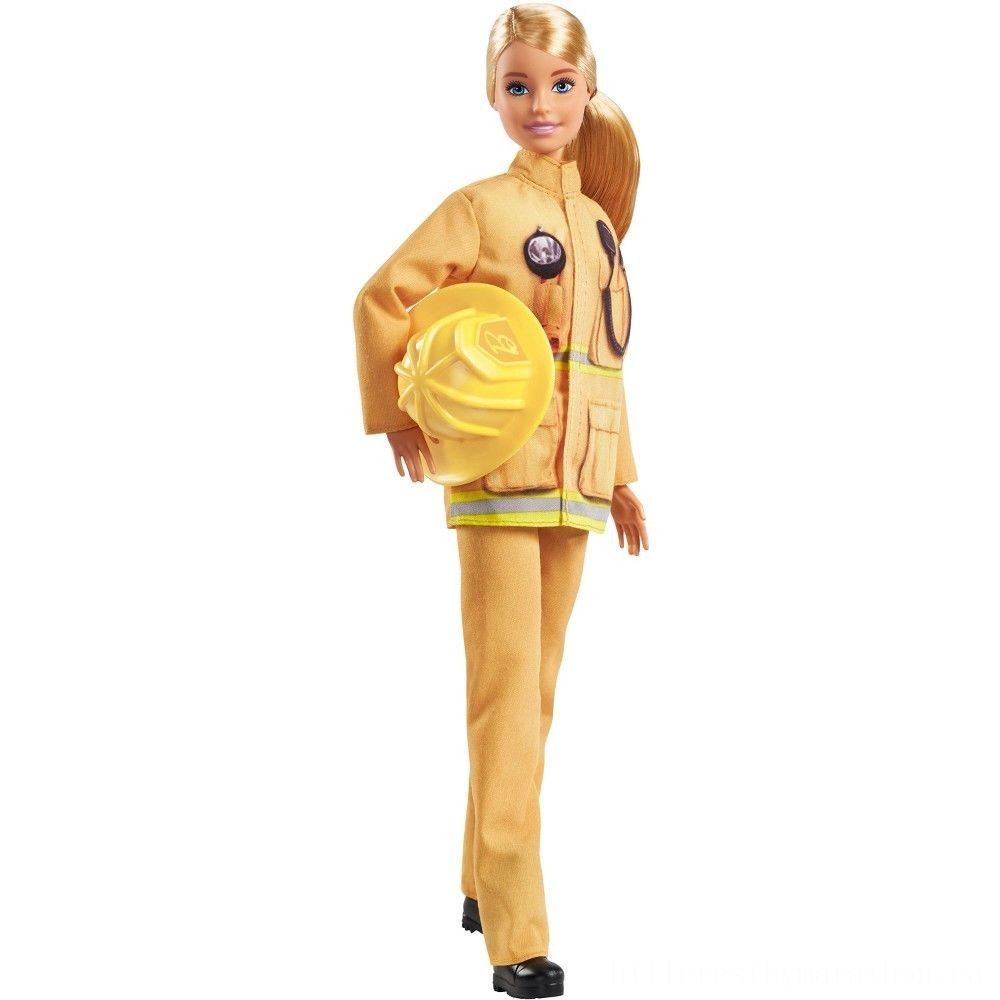 Black Friday Sale - Barbie Careers 60th Wedding Anniversary Firemen Doll - Back-to-School Bonanza:£6
