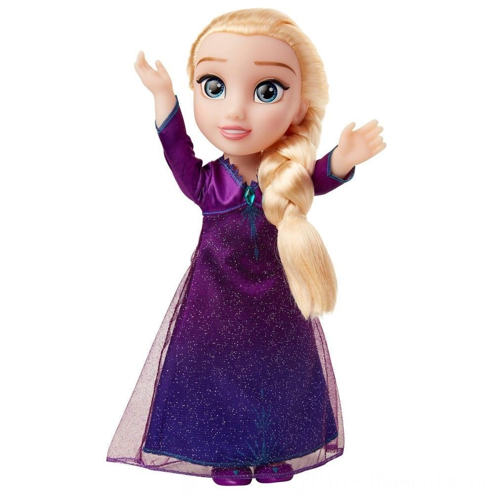 90% Off - Disney Frozen 2 Into The Not Known Vocal Singing Attribute Elsa Dolly - One-Day:£22