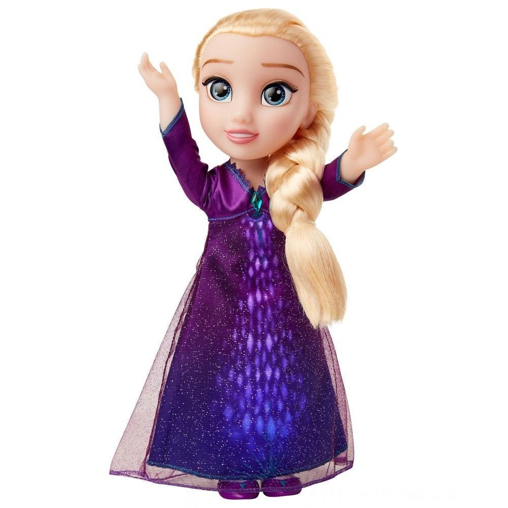 Half-Price Sale - Disney Frozen 2 Into The Unknown Vocal Function Elsa Toy - Blowout:£21[jca5226ba]
