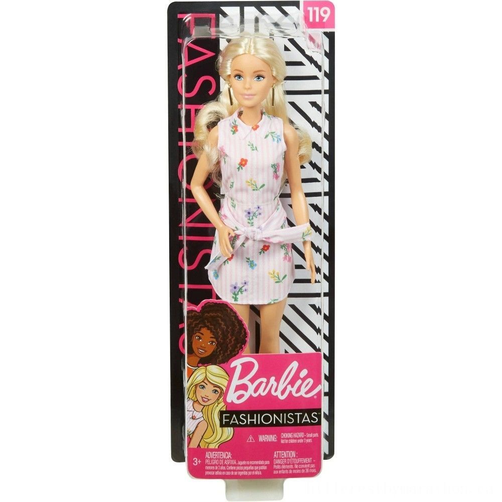 Barbie Fashionistas Dolly # 119 Pink Tee Shirt Dress