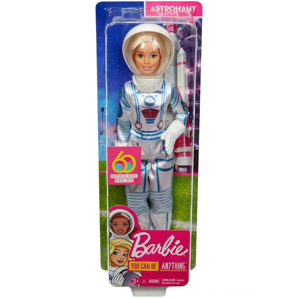 Half-Price - Barbie Careers 60th Anniversary Astronaut Figure - Mid-Season Mixer:£6[lia5244nk]