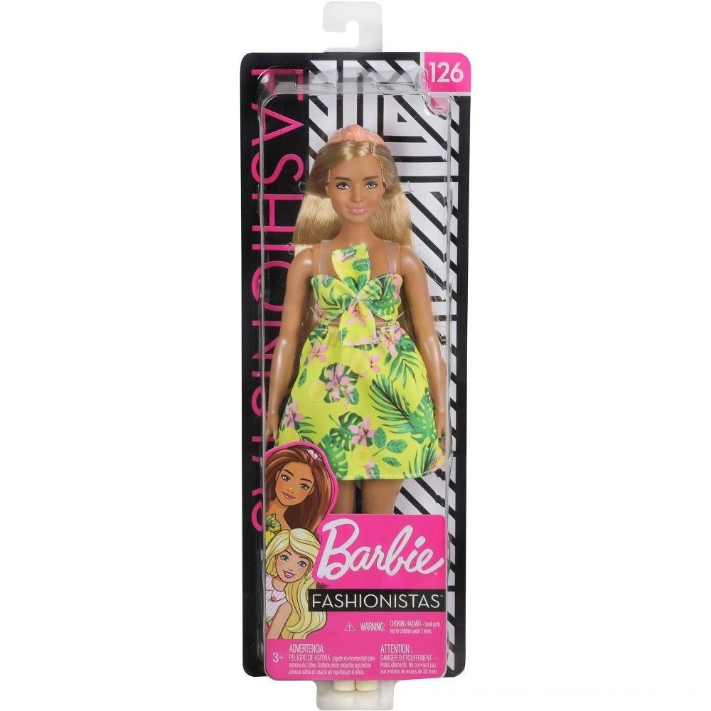 March Madness Sale - Barbie Fashionistas Dolly # 126 Jungle Dress - Two-for-One Tuesday:£6