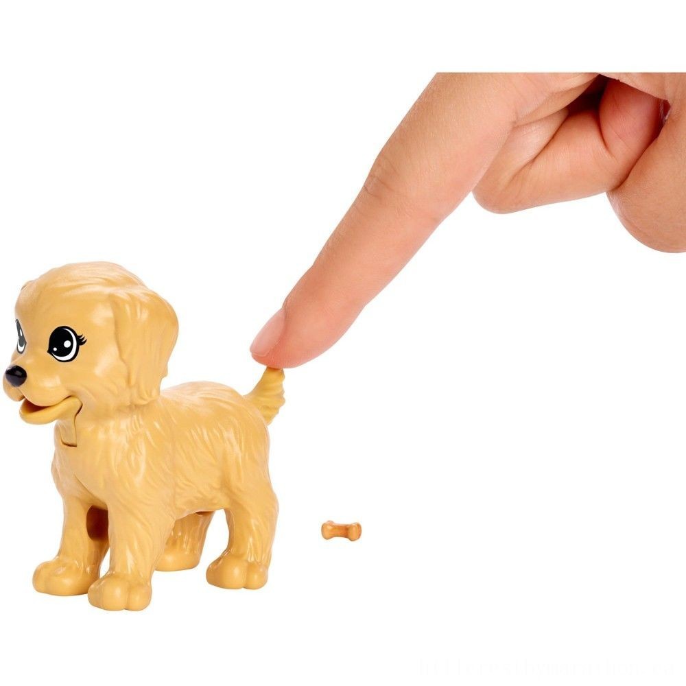 Barbie Doggy Childcare Figurine && Pet dogs