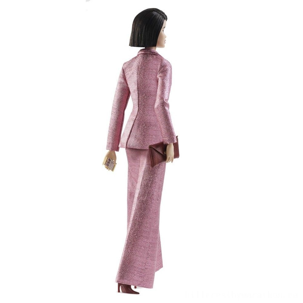Barbie Trademark Designated Through Chriselle Lim Debt Collector Toy in in Pink Pant Fit