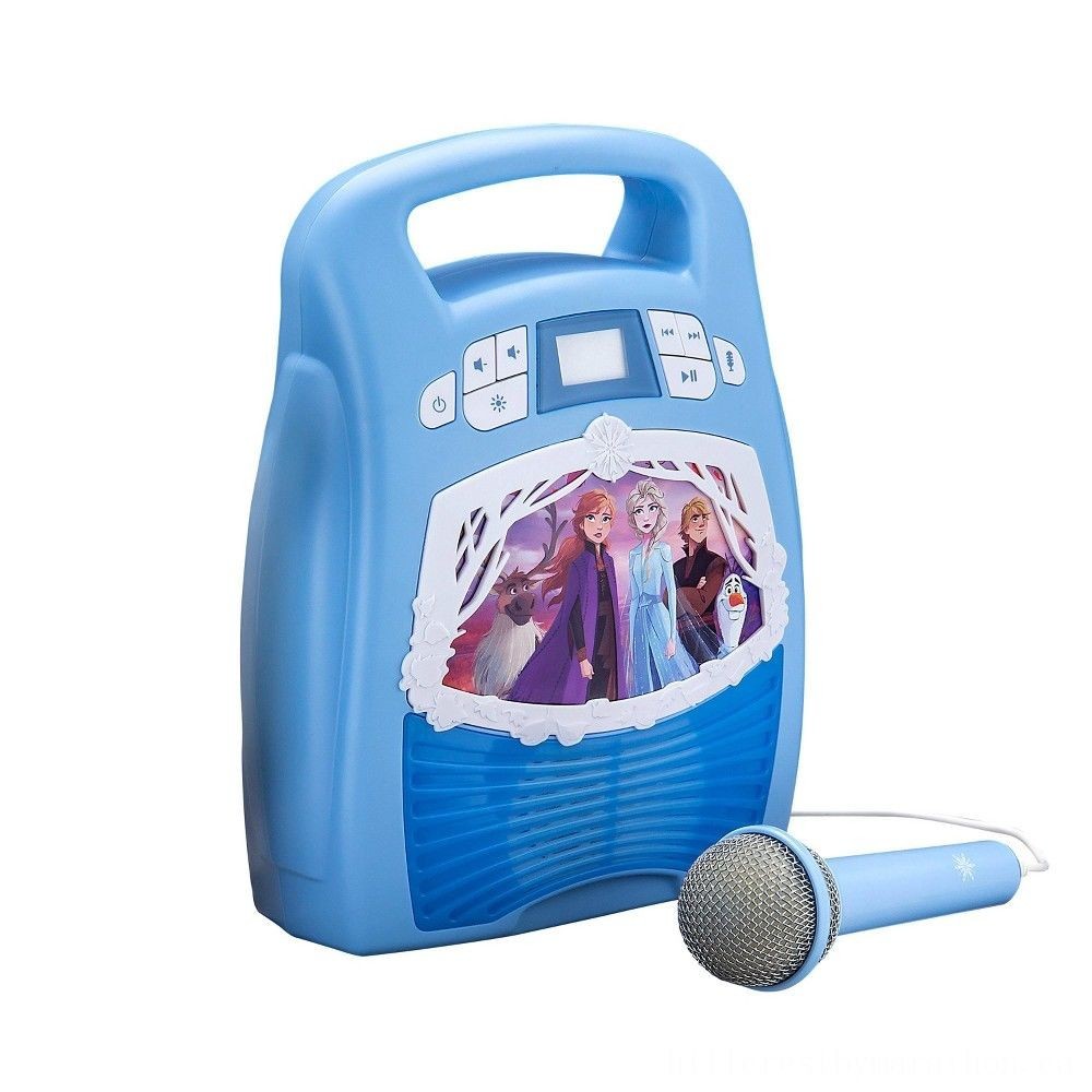Garage Sale - Disney Frozen 2 MP3 Karaoke Play Of Light with Microphone - Spring Sale Spree-Tacular:£36