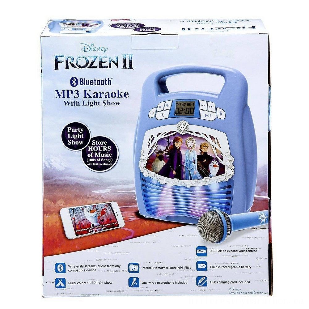 Clearance Sale - Disney Frozen 2 MP3 Karaoke Sound-and-light Show along with Microphone - Thrifty Thursday:£38[coa5279li]