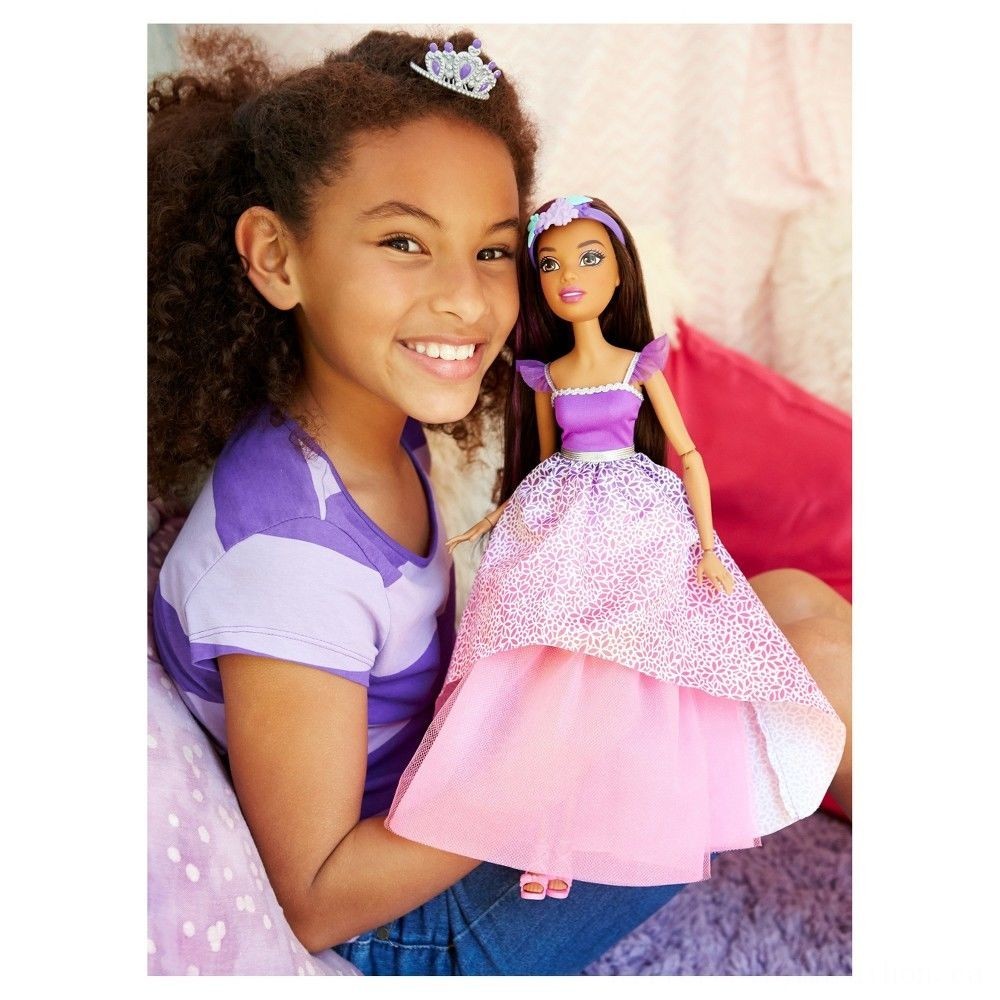 Holiday Sale - Barbie Dreamtopia Little Princess 17&&   quot; Nikki Figurine - Black Friday Frenzy:£19[cha5282ar]