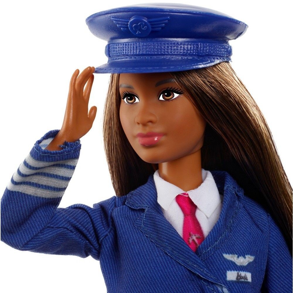 Father's Day Sale - Barbie Careers 60th Anniversary Pilot Doll - Labor Day Liquidation Luau:£6[hoa5284ua]