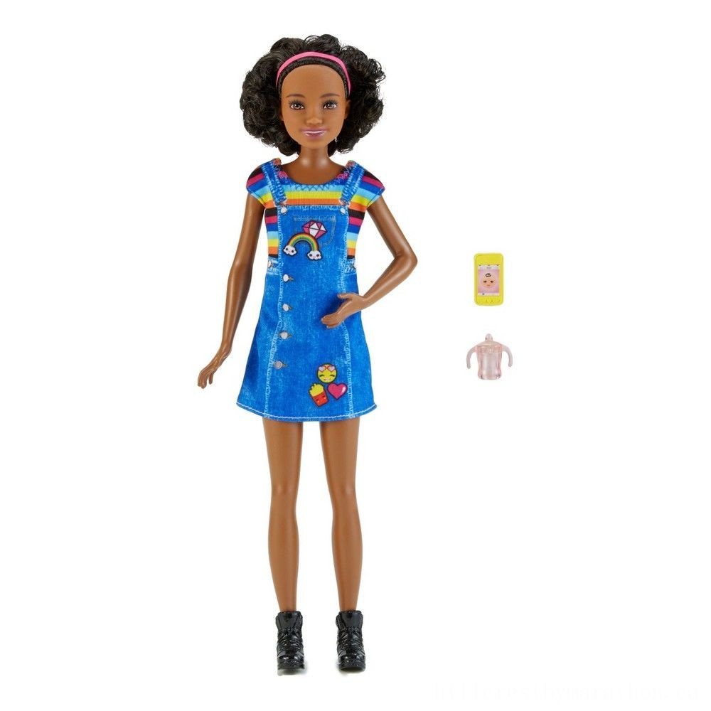 Barbie Skipper Babysisters Inc.<br>Figurine- Brunette