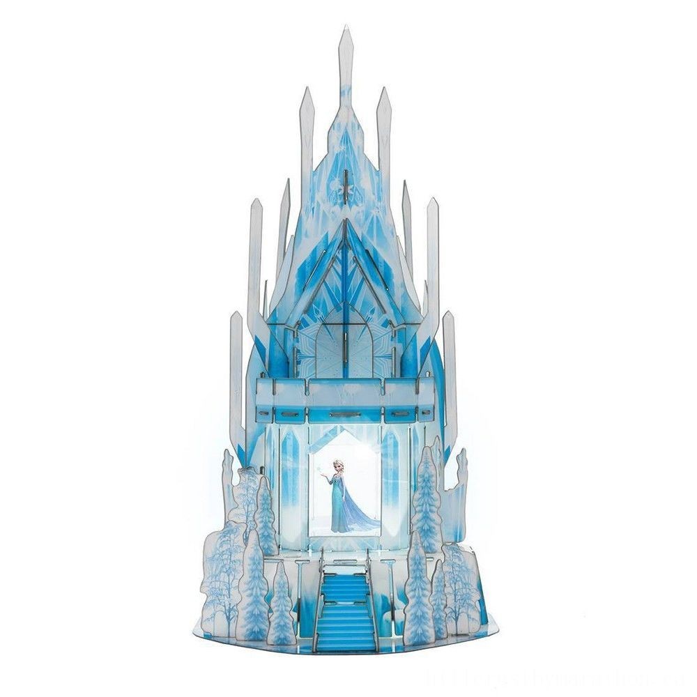Cardinal Disney Frozen 3D Hologram Ice Castle Puzzle 47pc, Kids Unisex