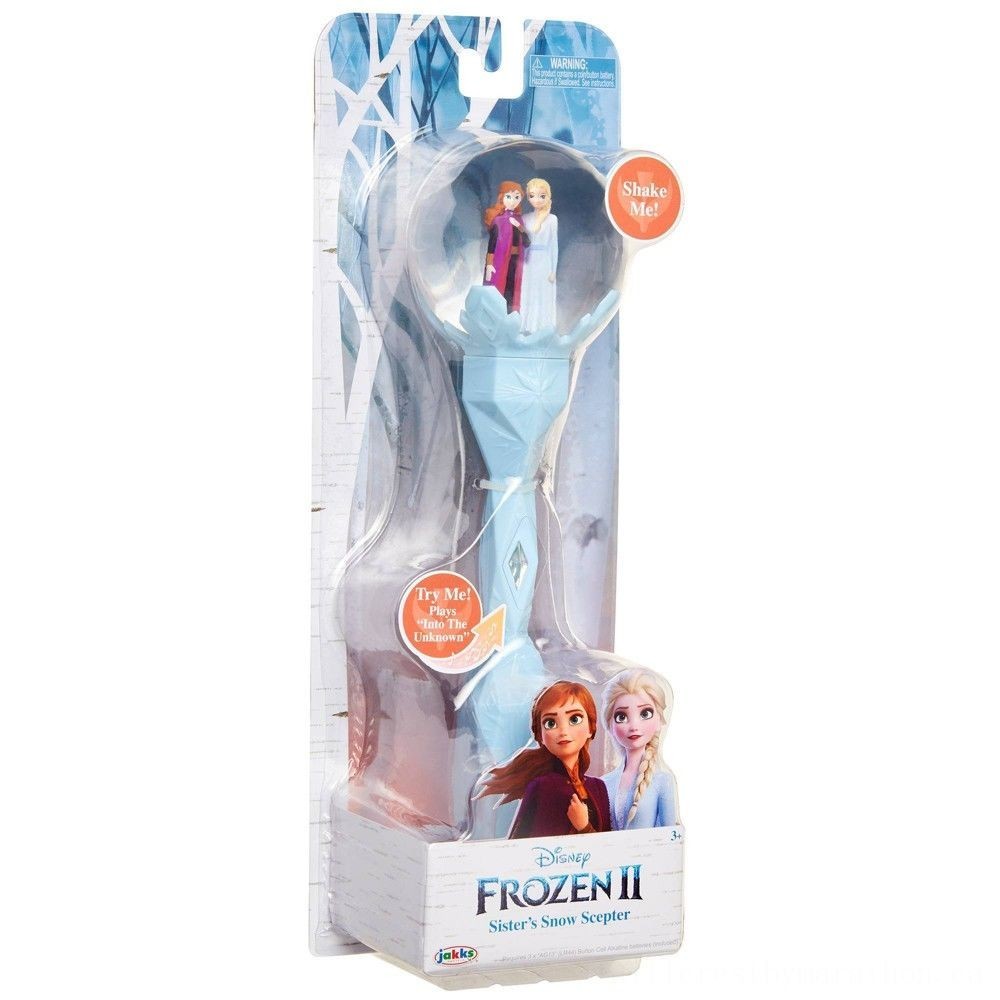Summer Sale - Disney Frozen 2 Sibling's Snowfall Scepter - Click and Collect Cash Cow:£11