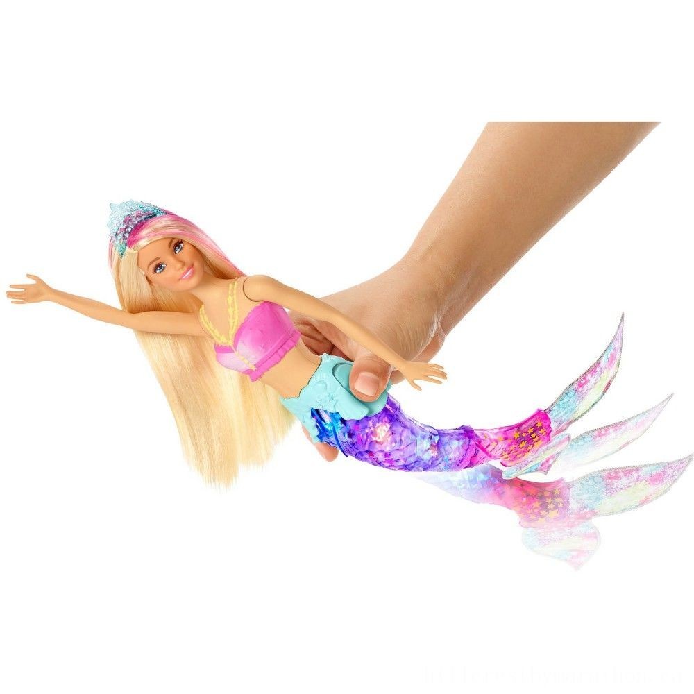 Hurry, Don't Miss Out! - Barbie Dreamtopia Glimmer Lighting Mermaid - Memorial Day Markdown Mardi Gras:£12