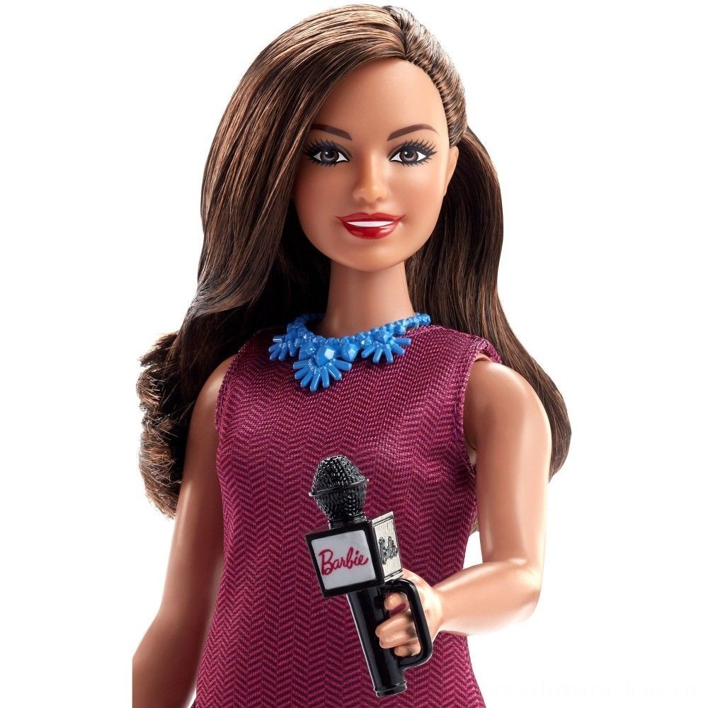 Barbie Careers 60th Wedding Anniversary Information Anchor Figure