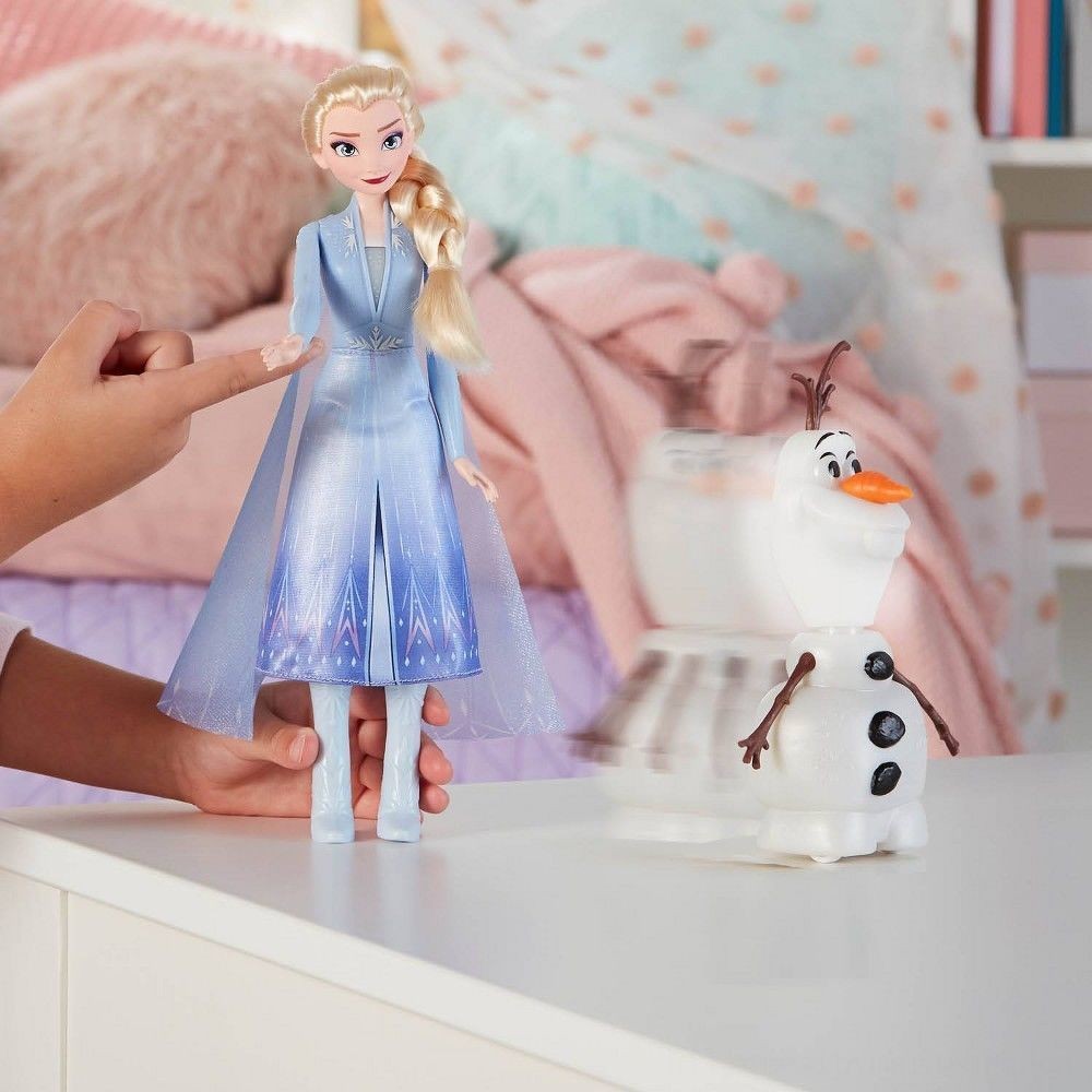 Disney Frozen 2 Speak and also Glow Olaf and also Elsa Dolls