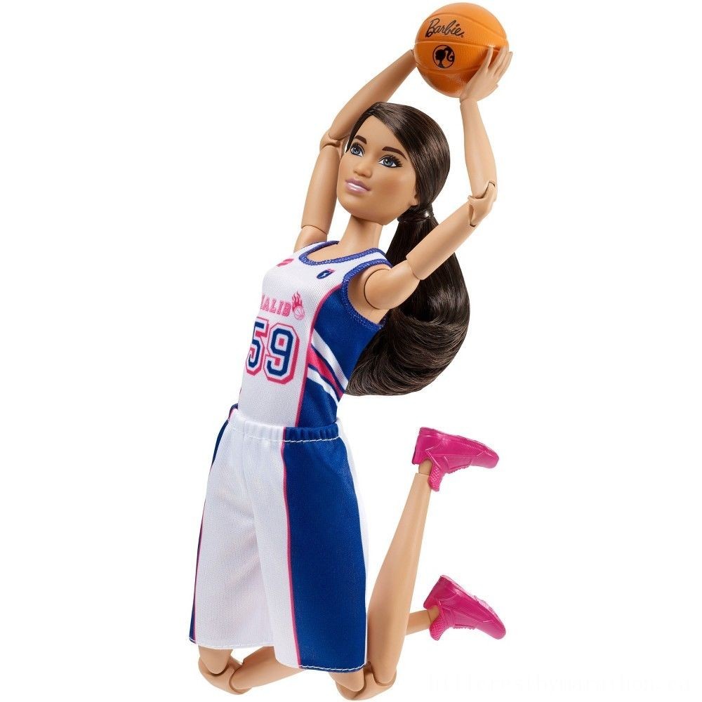 Price Drop - Barbie Made to Move Basketball Player Dolly - Give-Away:£11[saa5327nt]
