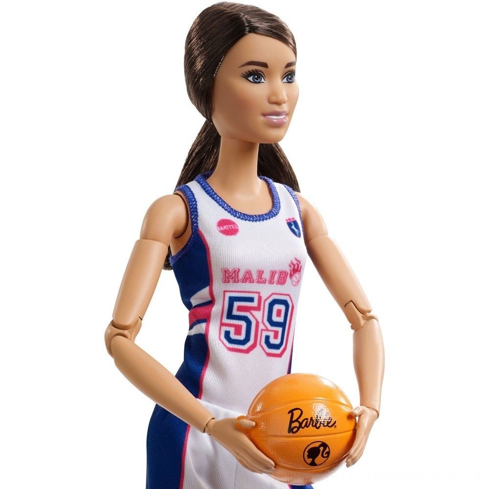 Barbie Made to Move Basketball Player Figurine