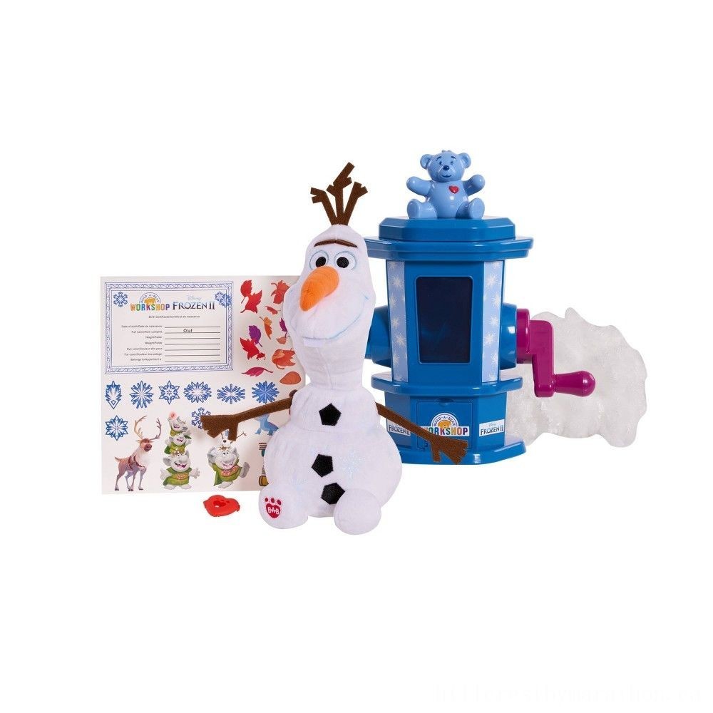 Build-A-Bear Shop Disney Frozen Packing Station Along With Olaf Plush