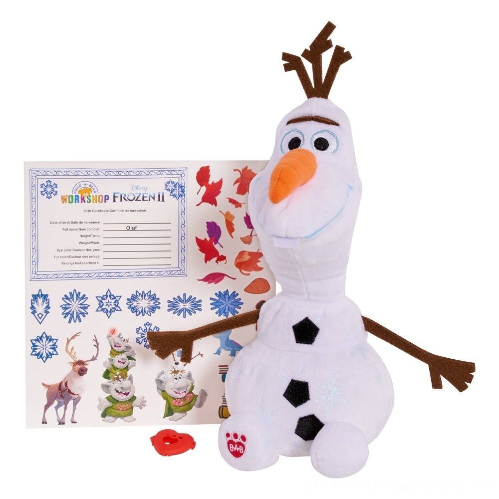 Build-A-Bear Workshop Disney Frozen Packing Station Along With Olaf Plush
