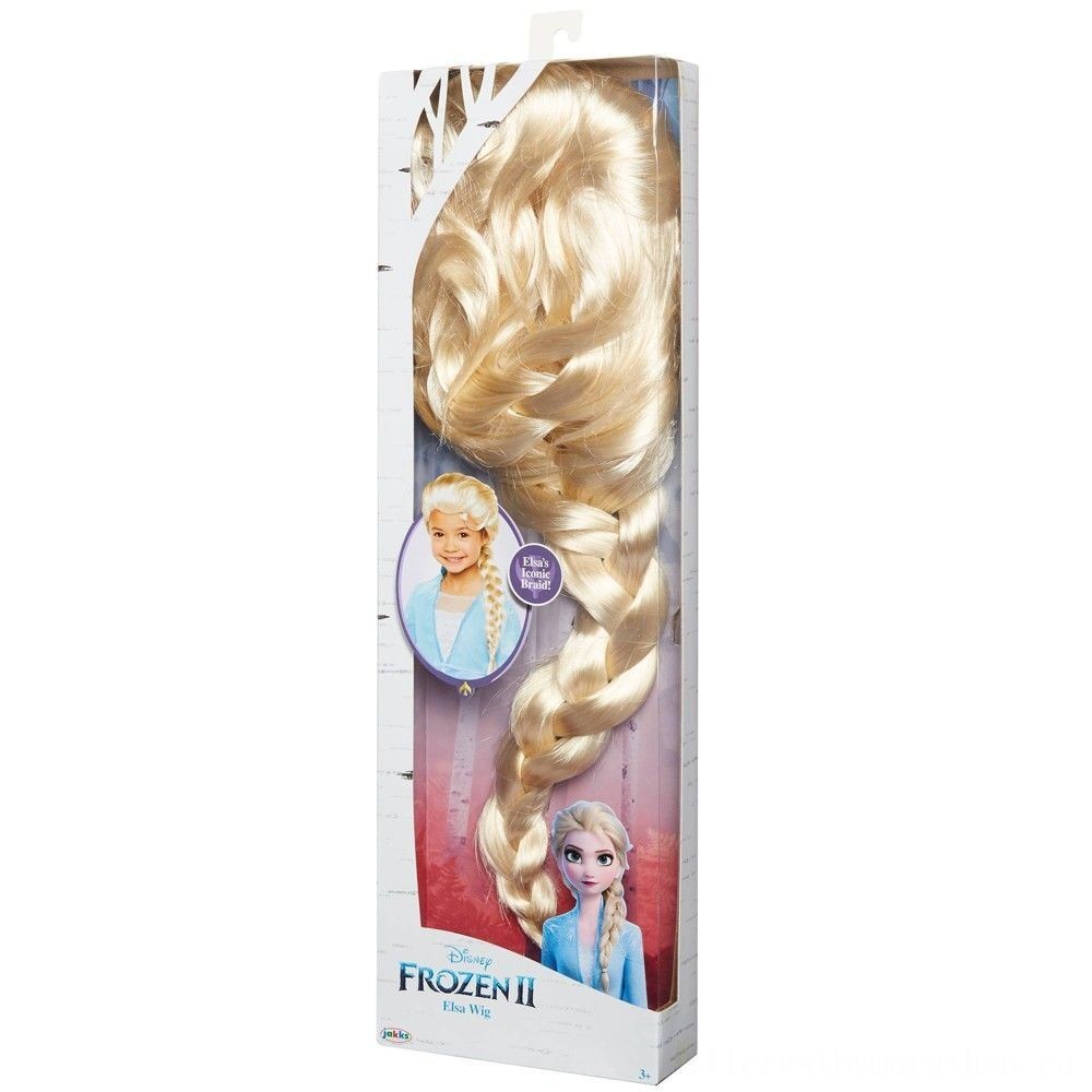 Last-Minute Gift Sale - Disney Frozen 2 Elsa Wig, Yellowish - Cash Cow:£12[laa5361ma]
