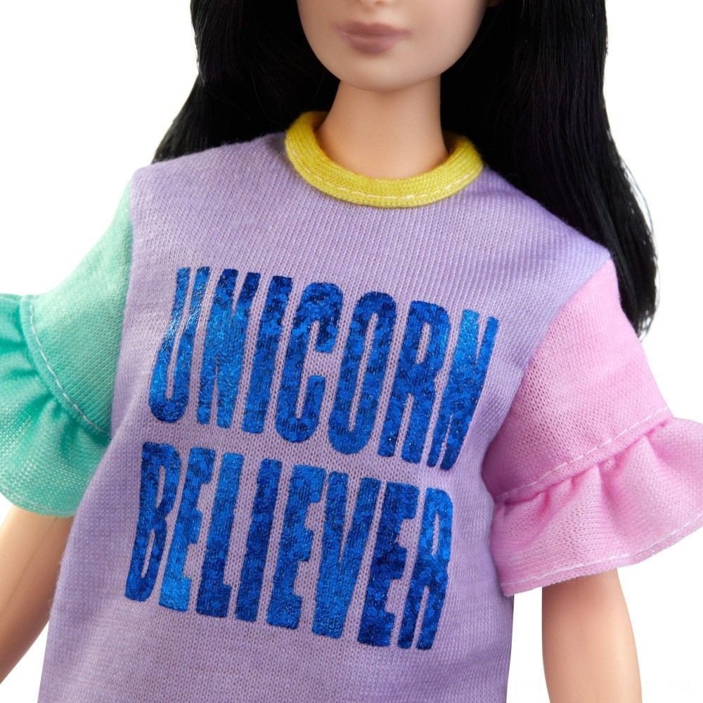 Late Night Sale - Barbie Fashionistas Toy # 127 Unicorn Believer - Galore:£6[nea5362ca]