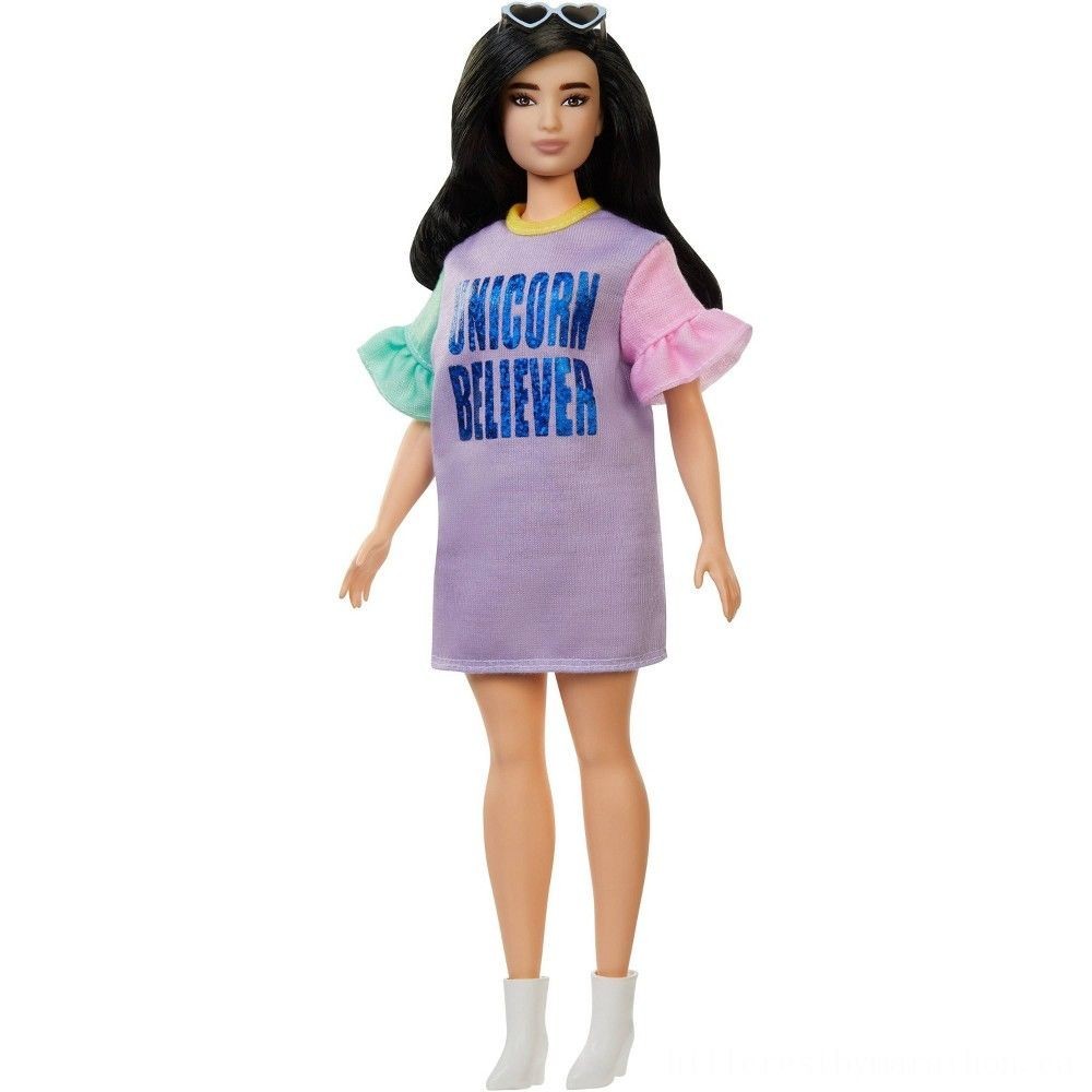 Holiday Sale - Barbie Fashionistas Toy # 127 Unicorn Believer - Doorbuster Derby:£6