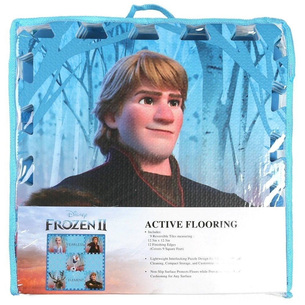 Disney Frozen 2 9pc Floor Tile Foam Interlocking Fitness Mats