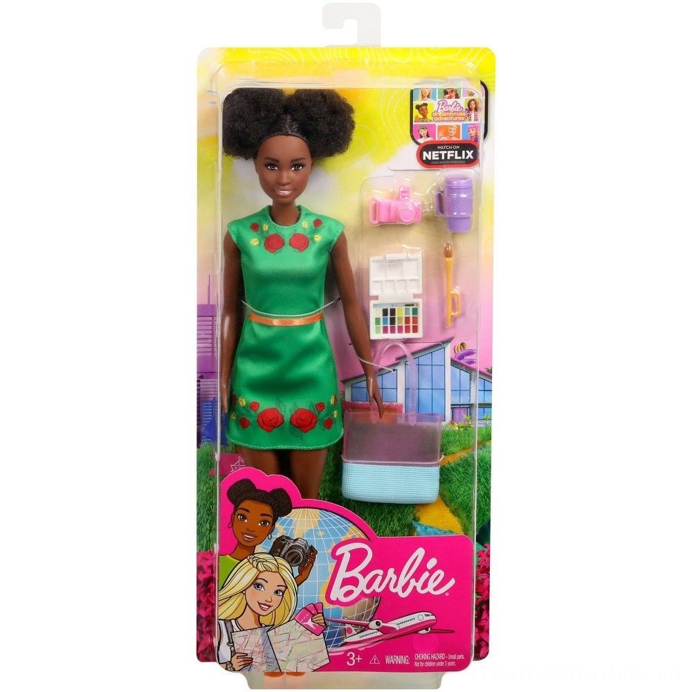 Barbie Trip Nikki Dolly, manner figurines