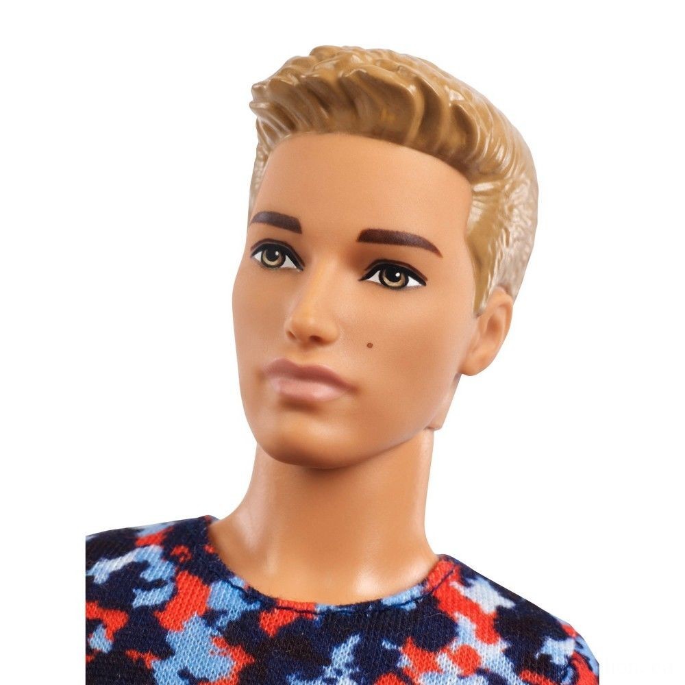 Holiday Shopping Event - Barbie Ken Fashionistas Dolly - Active Print - End-of-Season Shindig:£7