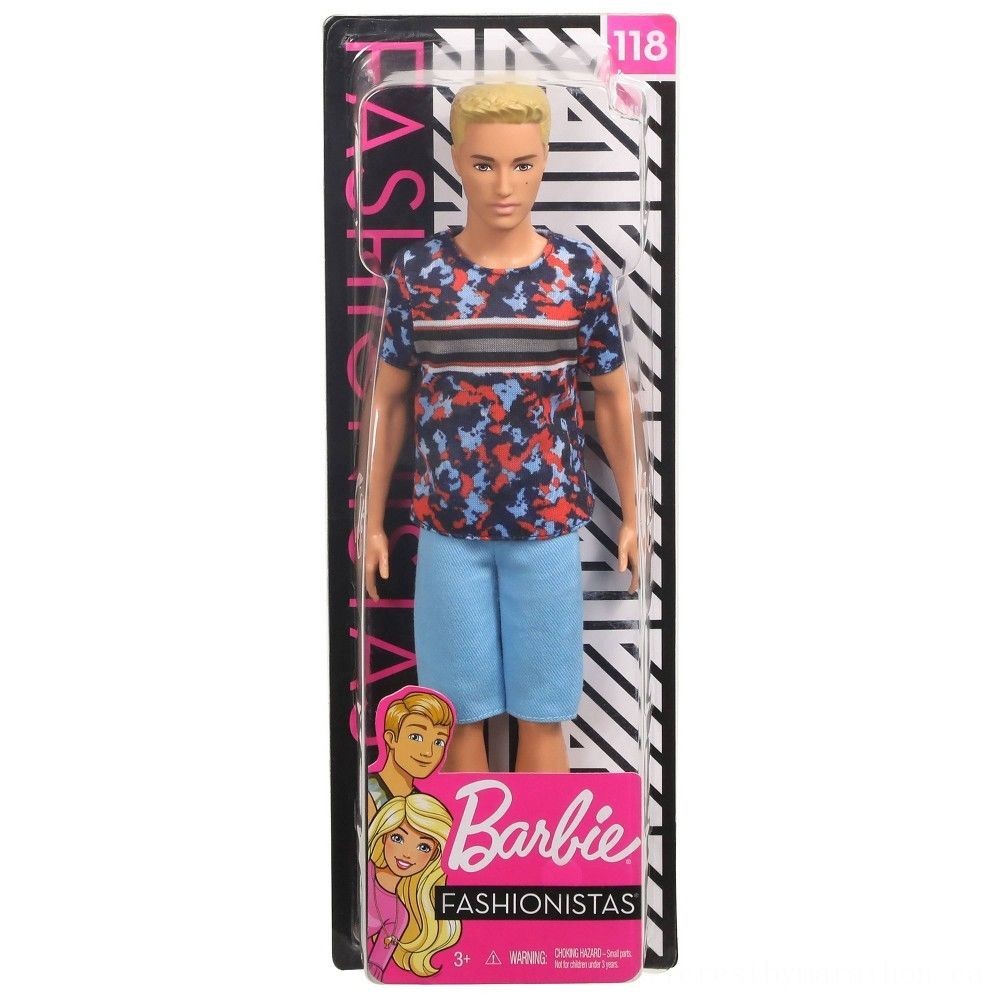 Barbie Ken Fashionistas Figurine - Hyper Print