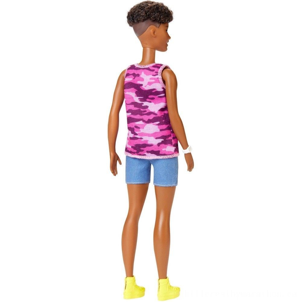Barbie Fashionistas Figurine # 128 Great Vibes Merely