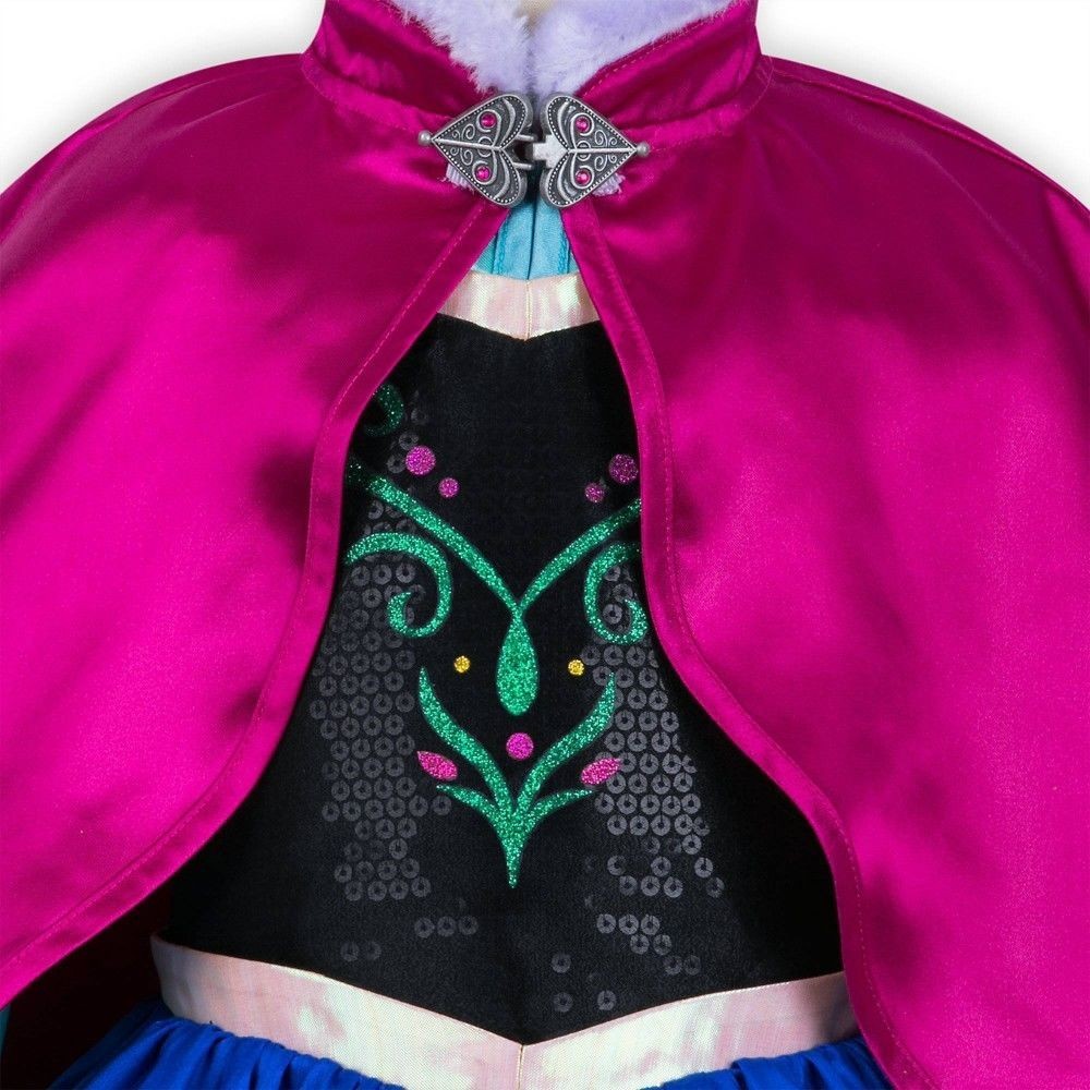 Late Night Sale - Disney Frozen 2 Anna Kids' Outfit - Dimension 3 - Disney outlet, Female's, Blue - Clearance Carnival:£34